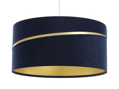 Swing Hängeleuchte Version 1 60cm Kunststoff Schwarz Marineblau, Gold
