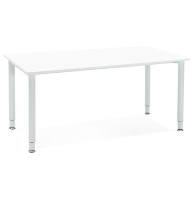 Kokoon Design Schreibtisch Buro Metall Weiß Weiß Reinweiß 160 x 75 x 80 cm