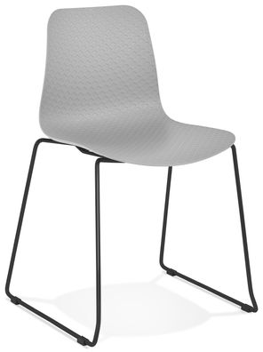 Kokoon Design Stuhl Bee Grau und Schwarz Tiefschwarz Grau