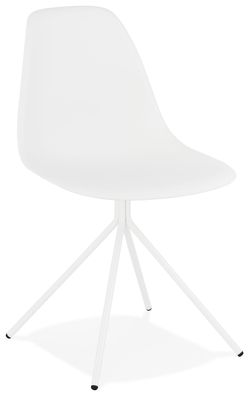 Kokoon Design Stuhl Doris Metall Weiß Weiß