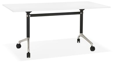 Kokoon Design Schreibtisch Helpe Holz Weiß 160 cm Weiß 160 x 80 cm