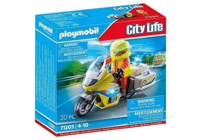 Playmobil City Life Figurenset 71205 Rettungsmotorrad mit Beleuchtung