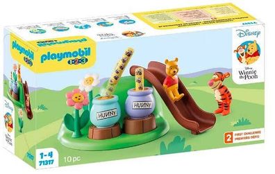 Playmobil Set mit Figuren 1.2.3 Disney 71317 Winnie the Pooh und Tiggers Bienengarten