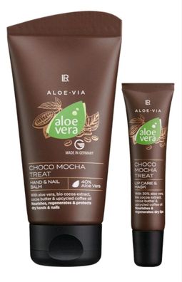 Limitiertes Aloe Vera CHOCO MOCHA TREAT Hand- & Lippenpflege-Set 90 ml