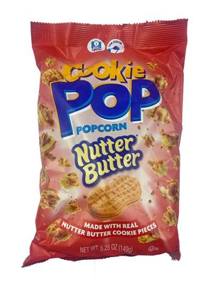 Cookie Pop | Nutter Butter Popcorn 149g, amerikanische Süßigkeiten, USA