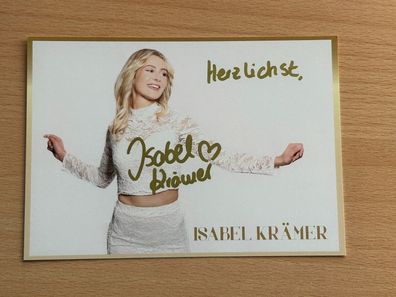 Isabel Krämer Autogrammkarte orig signiert #7300