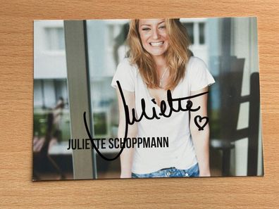 Juliette Schoppmann Autogrammkarte orig signiert #7309