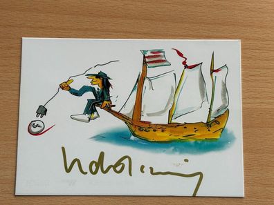 Udo Lindenberg Autogrammkarte orig signiert #7311