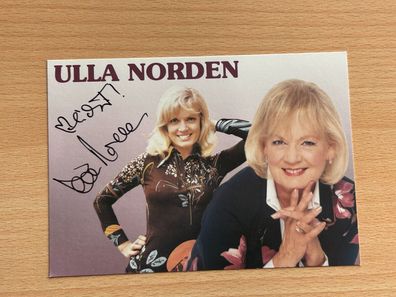 Ulla Norden Autogrammkarte orig signiert #7286