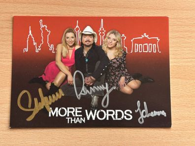 More Than Words / Stefanie Hertel Autogrammkarte orig signiert #7283