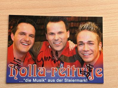Holla-Reitulje Autogrammkarte orig signiert #7291