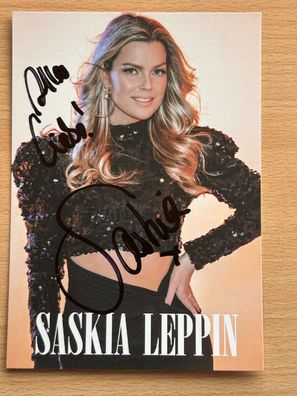 Saskia Leppin Autogrammkarte orig signiert #7240