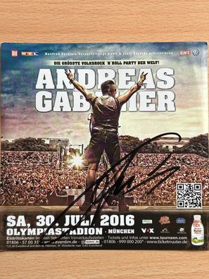 Andreas Gabalier Autogrammkarte/ Flyer orig signiert #7273