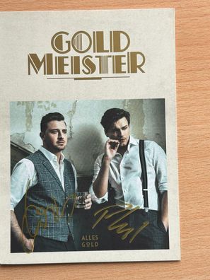 Goldmeister Autogrammkarte orig signiert #7146