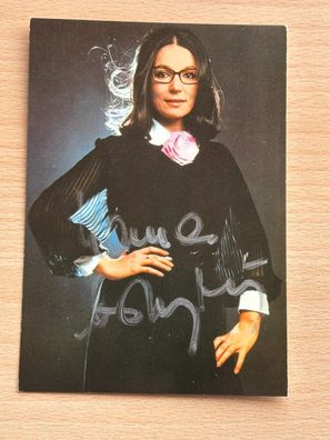Nana Mouskouri Autogrammkarte orig signiert #7127