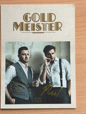 Goldmeister Autogrammkarte orig signiert #7147