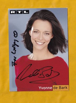 Yvonne de Bark (deutsche Schauspielerin ) - persönlich signiert