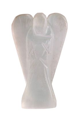 Engelchen aus Selenit weiß ca. 5 cm Feng-Shui Figur Schutzengel Kristallengel