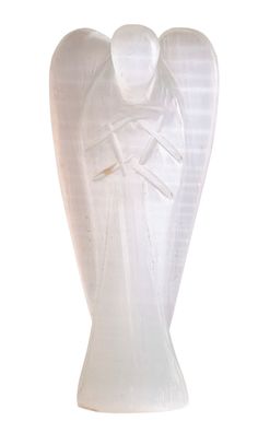 Engelchen aus Selenit weiß ca. 7,5 cm Feng-Shui Figur Schutzengel Kristallengel