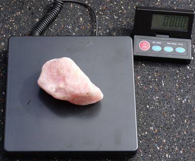 Rosenquarz Rohstein ca. 0,8 kg