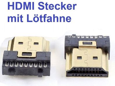 HDMI Stecker mit Lötanschluß Elektronisches Bauteil