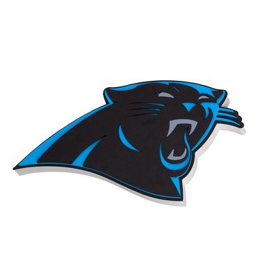 NFL Carolina Panthers 3D Foam Logo Sign Schild für Wand 847624021253