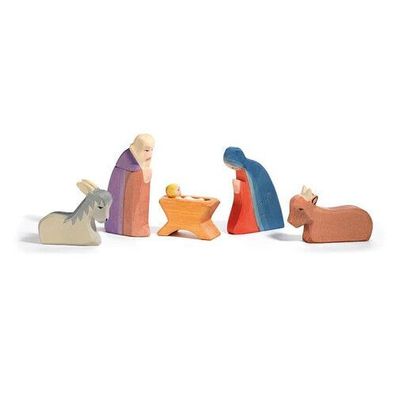Ostheimer Heilige Familie 6 Teile Holzfiguren Krippenfiguren 4040 Weihnachten