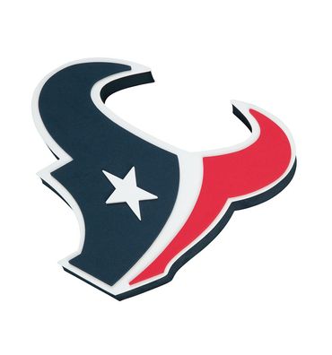 NFL Houston Texans 3D Foam Logo Sign Schild für Wand 847624021338
