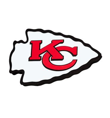 NFL Kansas City Chiefs 3D Foam Logo Sign Schild für Wand 847624021369