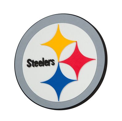 NFL Pittsburgh Steelers 3D Foam Logo Sign Schild für Wand 847624021451
