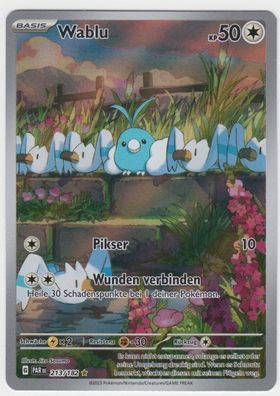 Pokemon - Paradoxrift Wablu 213/182 PAR DE - Boosterfrisch - NM Deutsch