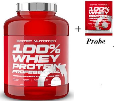 Scitec Nutrition 100% WHEY Protein PROF 2350g + Shaker + Proben Aktion !!