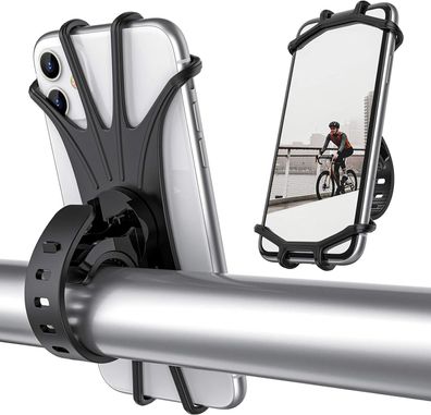Fahrrad-Telefonhalter, universeller Motorrad-Griffhalter, 360°