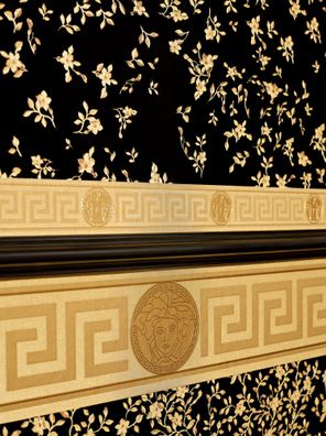 Versace Home Barock Bordüre Gold 935262 Borte Luxus Designer Tapete Design