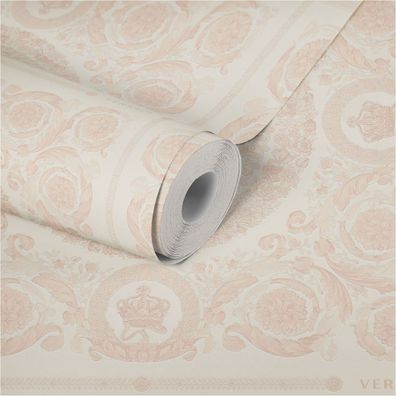 Versace Home Barocktapete Rosa 370556 Luxus Vlies Designertapete Tapete Design