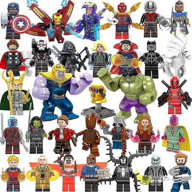 32 Pcs Marvel Avengers Super Hero Comic Mini Figures Dc Gift For Kids