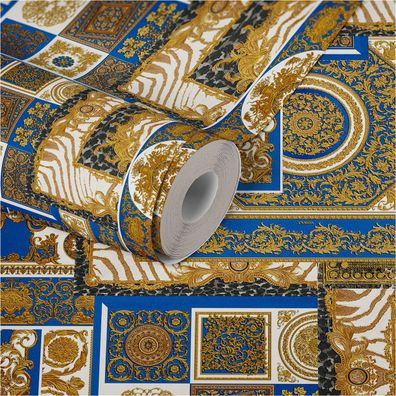 Versace Home Barocktapete Gold 370481 Luxus Vlies Designertapete Tapete Design