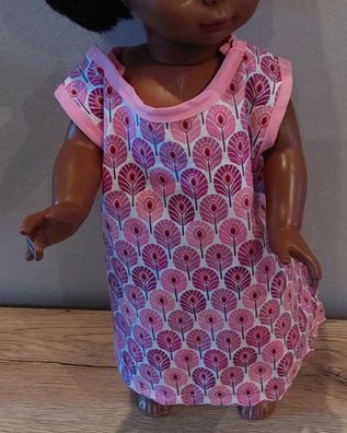 Buntes Kleid für Puppen in der Gr. 45-50 cm