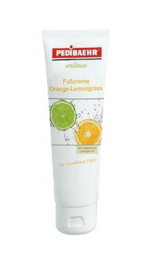 Pedibaehr Wellness Frucht Fußcreme Orange Lemongras 125ml