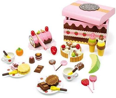 small foot Süßigkeitenkiste Holz Spielset mit Süßigkeiten Kaufladen Kinderküche