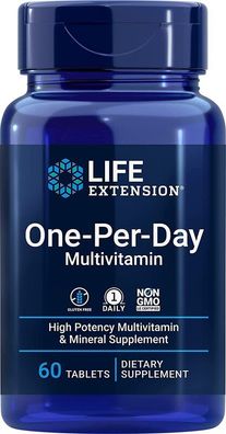 Life Extension, Multivitamin 1-pro-Tag (One-per-Day), 60 Tabletten