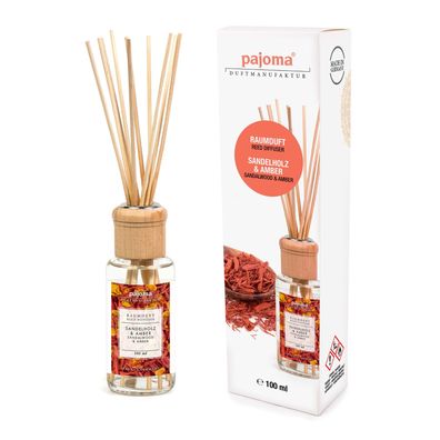 pajoma Raumduft Sandelholz & Amber, 1er Pack (1 x 100 ml) in Geschenkverpackung