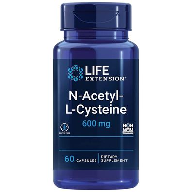 Life Extension, N-Acetyl-L-Cysteine, 600mg, 60 Veg. Kapseln