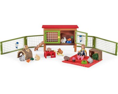Schleich 72160 - Tierfiguren Farm World - Picknick mit kleinen Haustieren Set