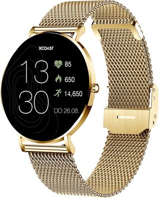 XCOAST Damen Design Smartwatch SIONA 2 Topas Citrin Gold 570458