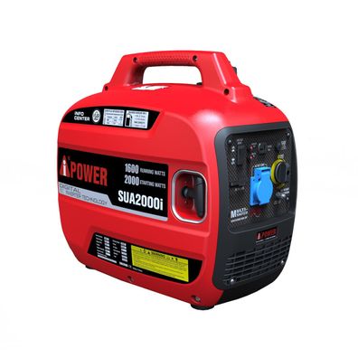 AiPOWER Inverter Stromerzeuger Benzin 2000 Watt SUA2000i 230V