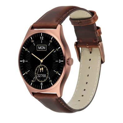 X-WATCH Herren Design Smartwatch QIN XW Pro Brown Bronze 570401