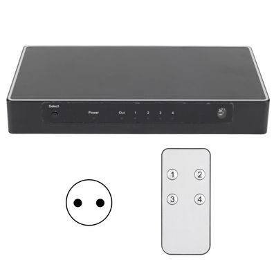 4K HD Multimedia Interface Selector 6 Gbit/ s 2,0 V 4 In 1 Out