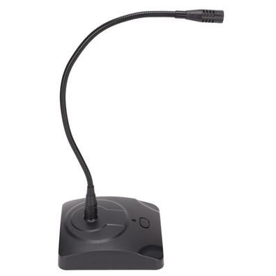 Schwanenhals-Kabelmikrofon, verstellbar, schwarz, Schreibtisch-Meeting