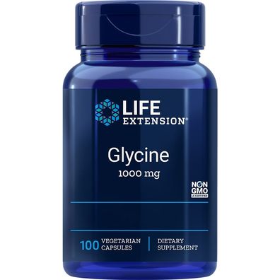 Life Extension, Glycin, 1000mg, 100 vegetarische Kapseln